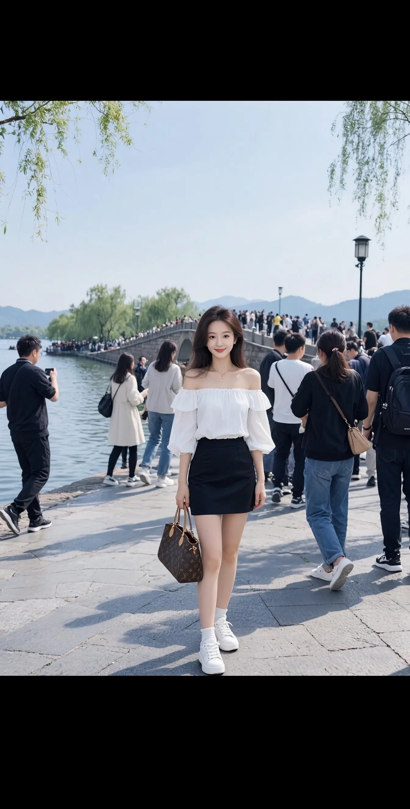 AI西湖时尚照 随变ai随便玩