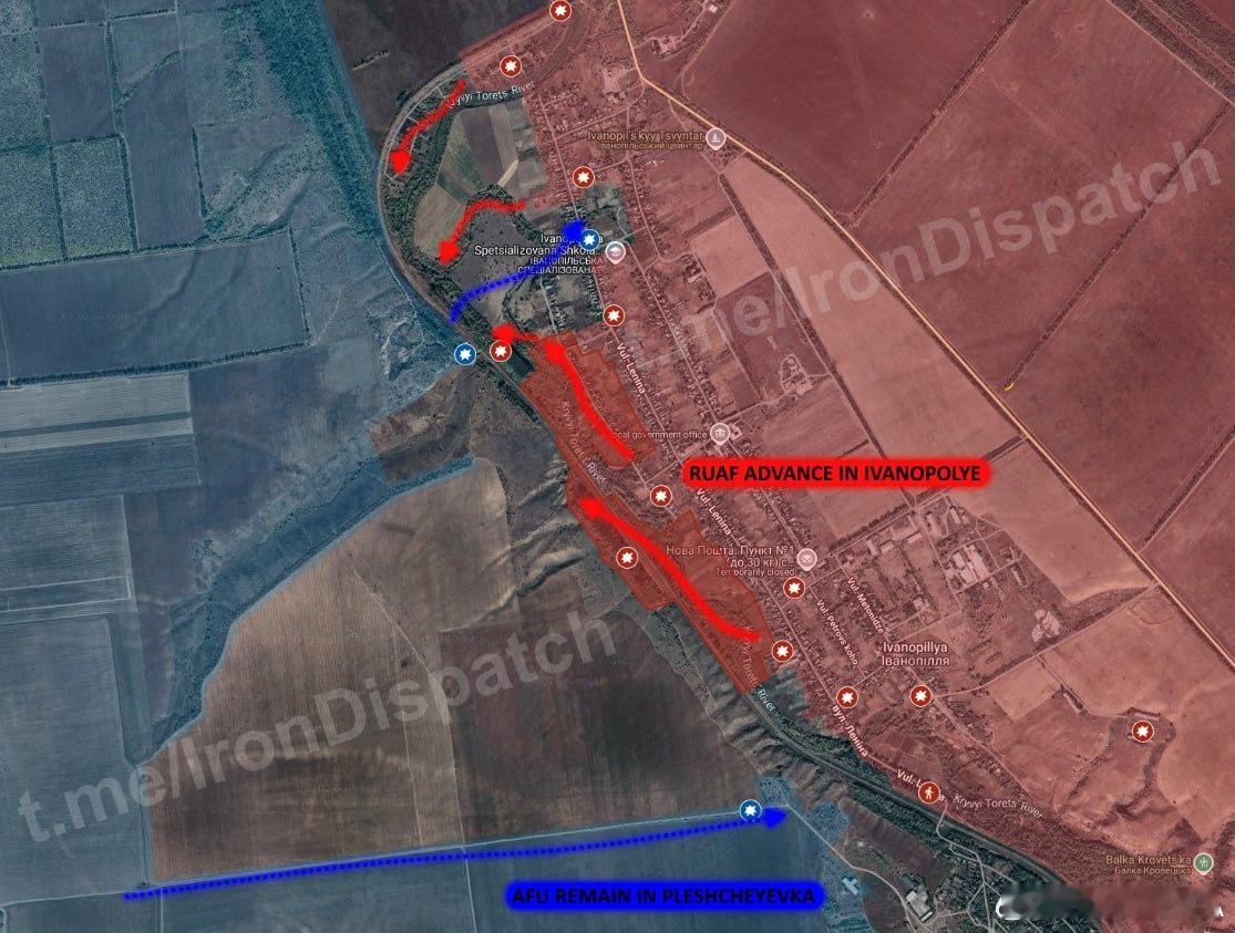 俄乌局势新进展 31日，1，俄军在康斯坦丁诺夫卡方向的伊万诺波列定居点取得进展。