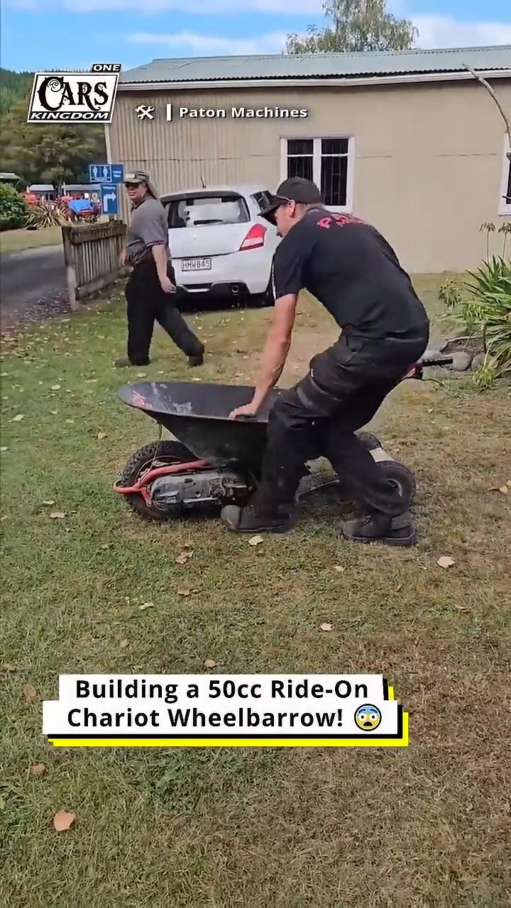 Building a 50cc Ride-On，Chariot Wheelbar