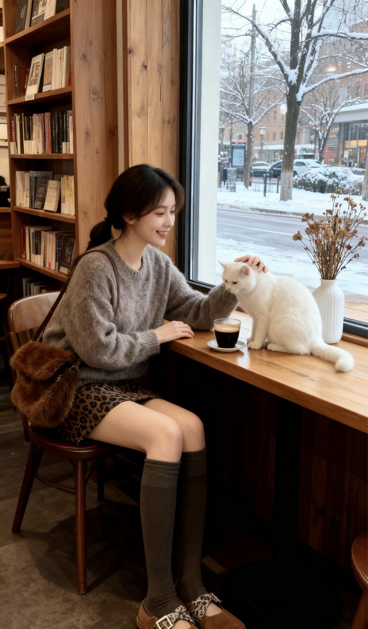 秋冬针织上衣半身裙