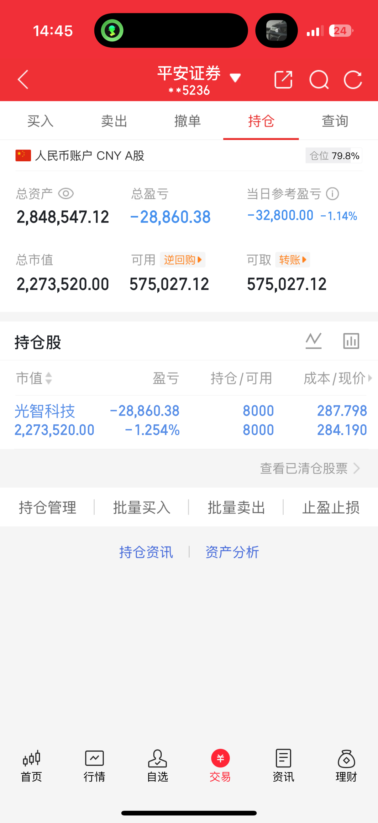 6月26📅老才下午实盘记录今日持仓💹 ：光智科技。星期一准备上300每日如实