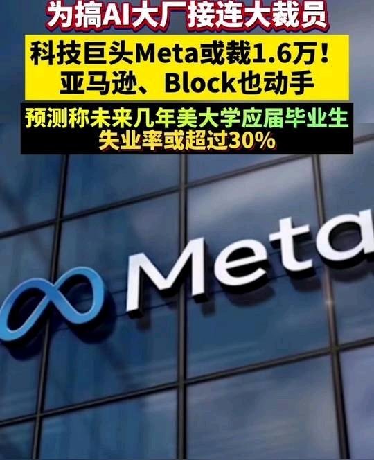 现在硅谷这些科技巨头的逻辑完全变了。最新消息Meta可能裁1.6万人，亚马逊更狠