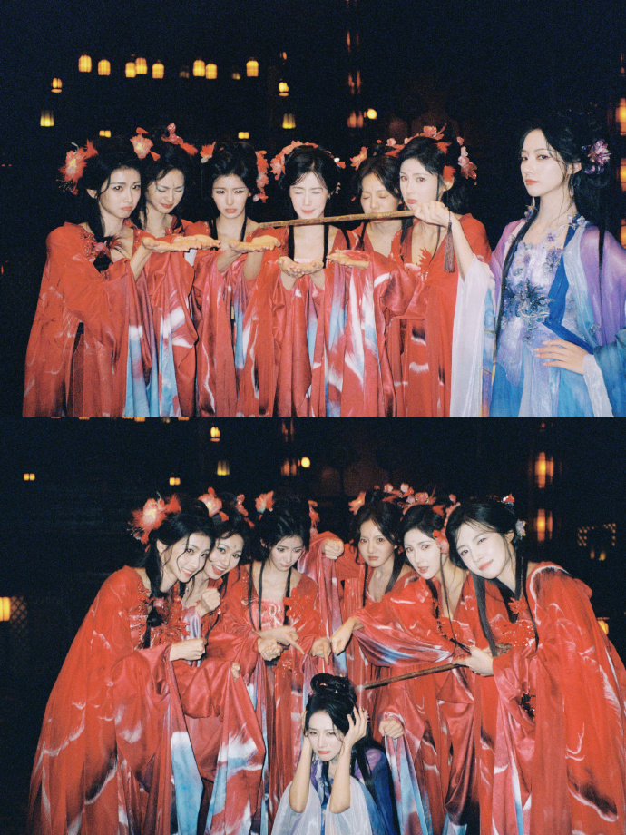 入青云剧如其名平步青云好美的剧组氛围好甜的剧组群像。。。《入青云》真的从台前到幕