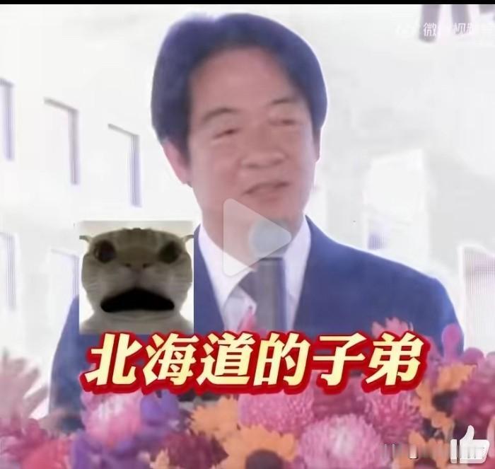 难道真的是日本人甩在台湾的籽？赖清德嘴一滑说出，“作为北海道的子弟……”。
台湾