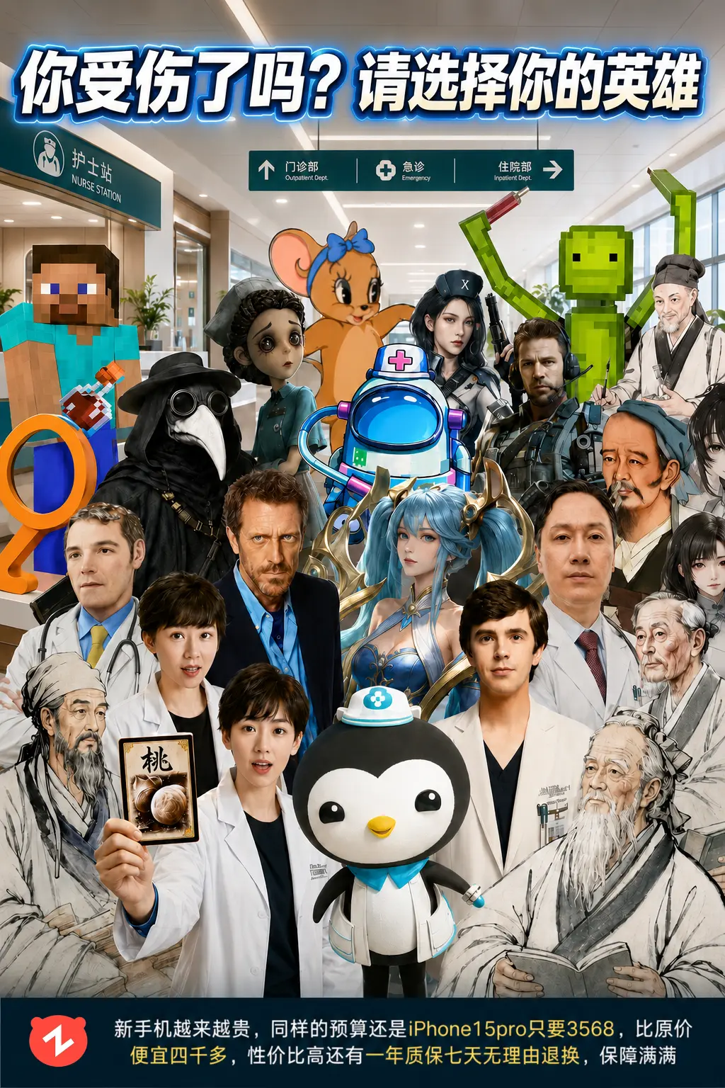 受伤了吗，我来给你扎一针