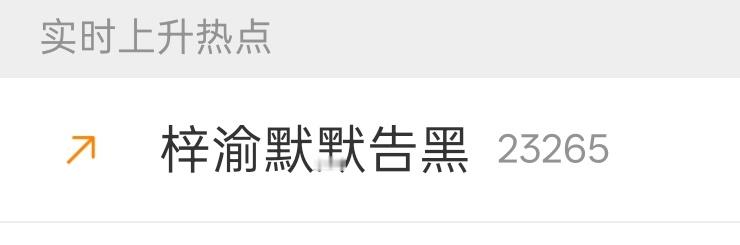 ？ 梓渝默默告黑 ​​​