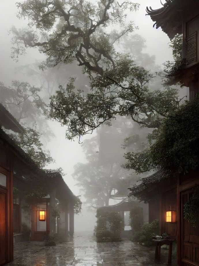 “ 月迷津渡，雾失楼台 ...” 