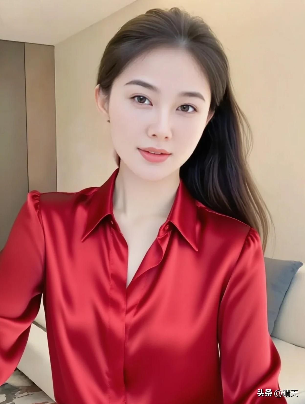 红色的衬衫好看吗？