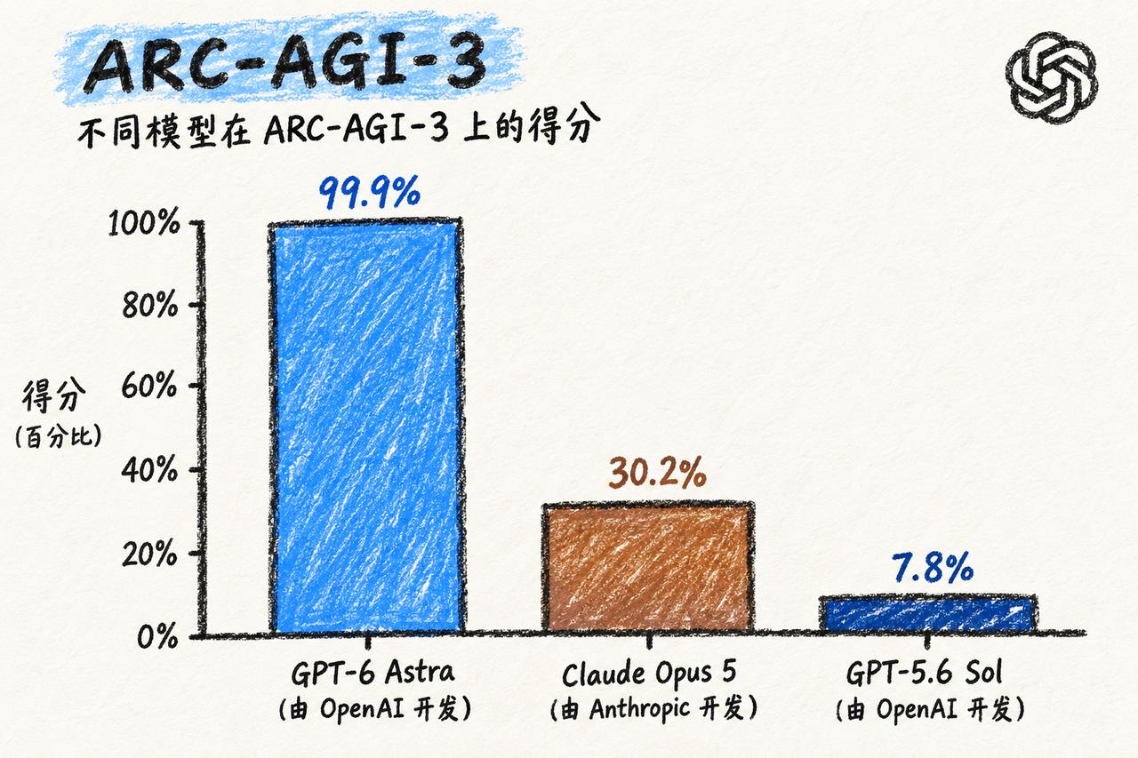 刚刚发布的 GPT-6 Astra 居然刷出了 99.9% 的近乎满分！

如果