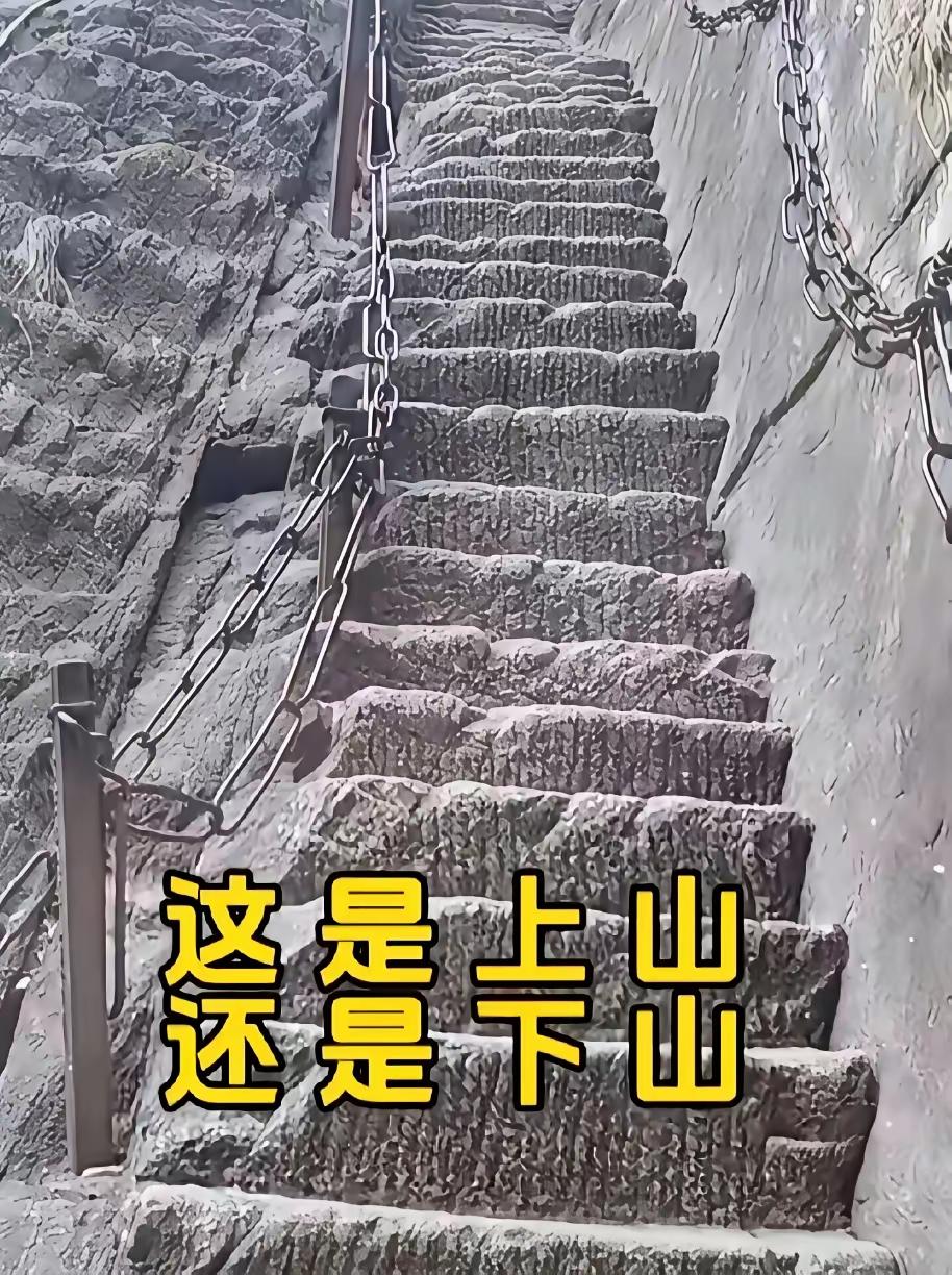 这到底是上山路，还是下山路。