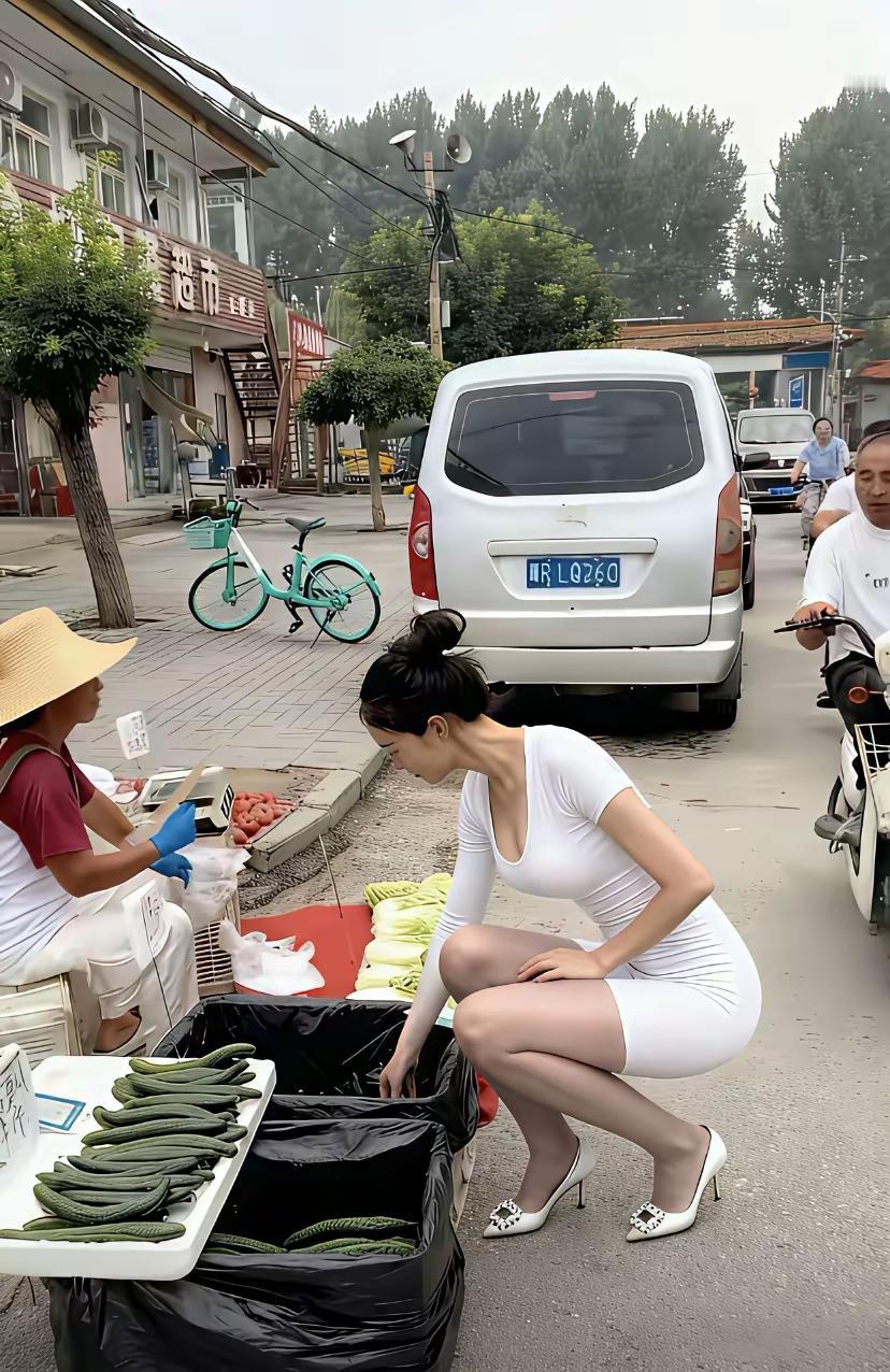 对联
上联：买黄瓜；
下联：[作揖][作揖][作揖]。