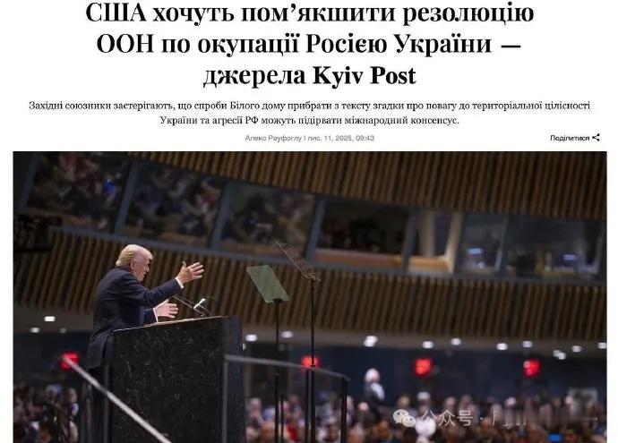 包括《基辅邮报》在内，多家媒体报道称，两名熟悉联合国内部讨论的消息人士透露，特朗