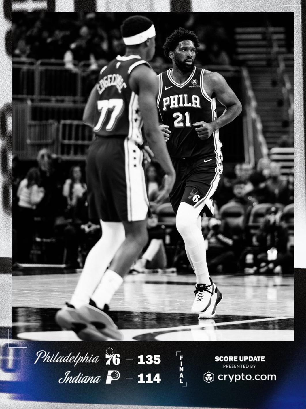 2月25日NBA常规赛战报（11场）：

76人135-114步行者
独行侠12