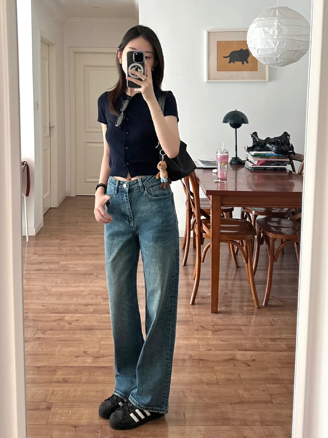 针织配牛仔裤🍂简单随意过个好秋✨