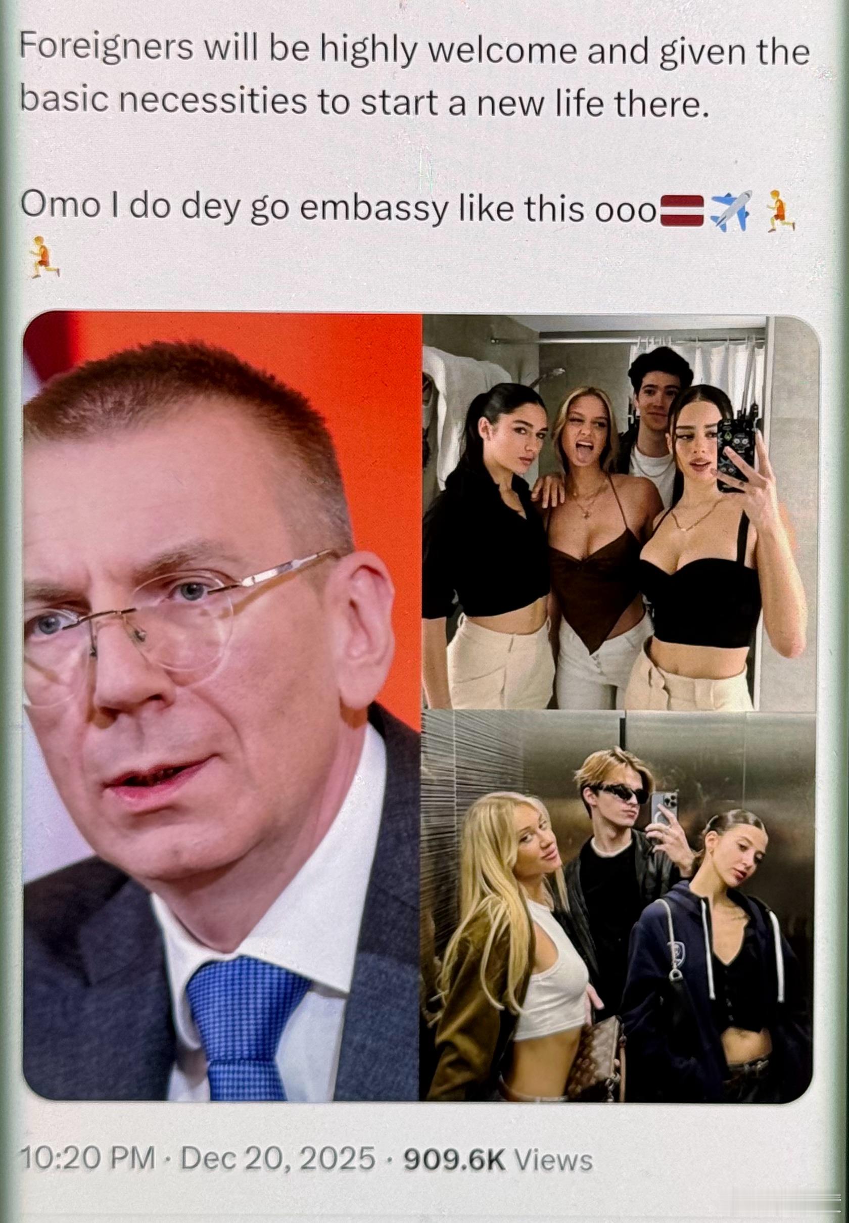 惊爆！拉脱维亚男性严重缺乏 女性找不到伴侣！总统急疯了：欢迎非洲男性去拉脱维亚！