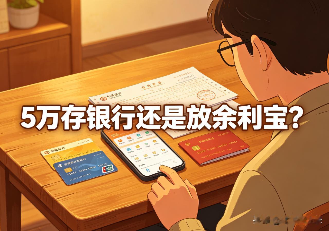 手里有5万多块，我最近一直在纠结一件事：到底是存银行纸质存单好，还是继续放支付宝