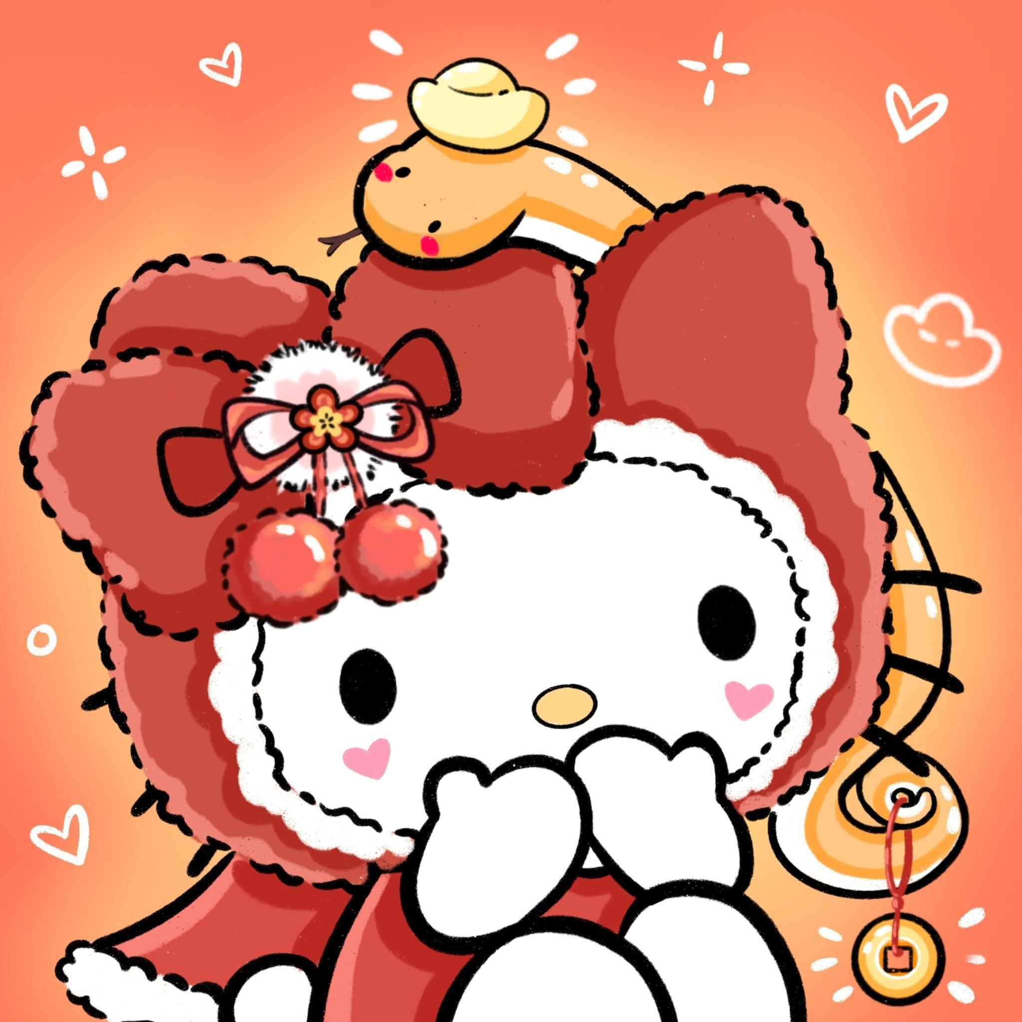 Hellokitty[超话]       HelloKitty2025蛇年头像?