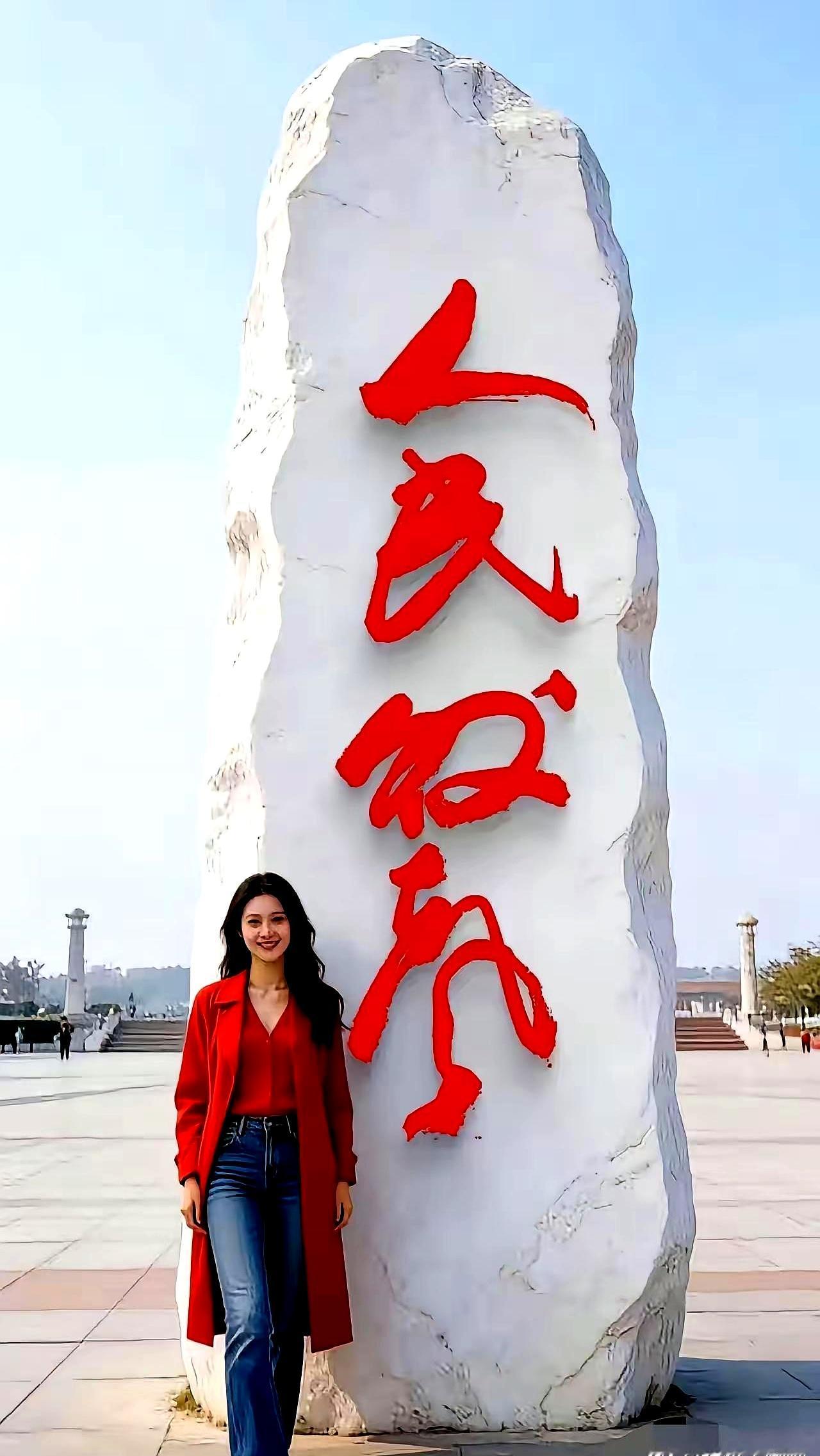 问了十几个人都认不出来？
一块老石碑上的字，前两个“人民”大伙儿都懂，可后面那俩