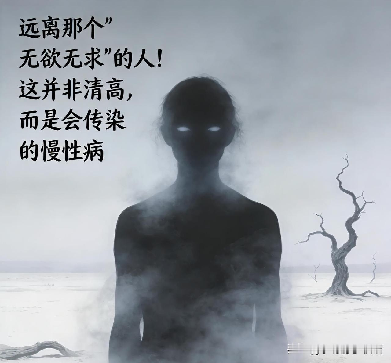 远离那个“无欲无求”的人！这并非清高，而是会传染的慢性病。

      大佬不