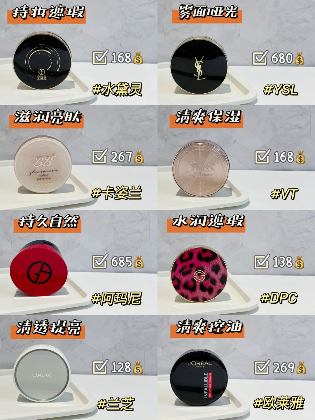 无废话总结！新品持妆气垫攻略合集来啦！