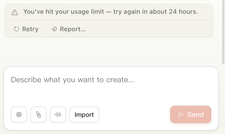 Claude 的 Pro 套餐大概只能用 3 次左右的 Claude Desig