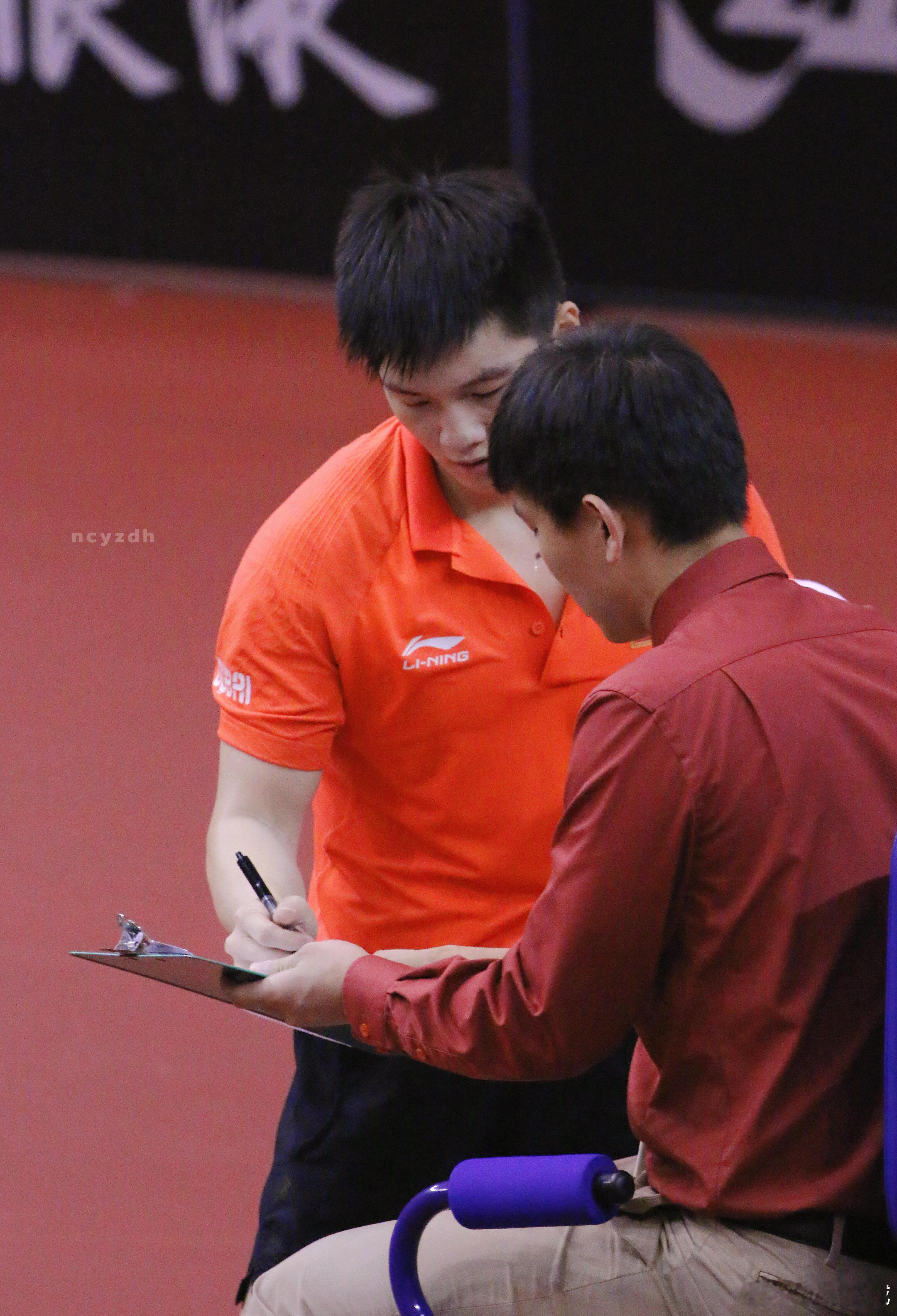 2017｜队内热身赛 橘色polo衫 