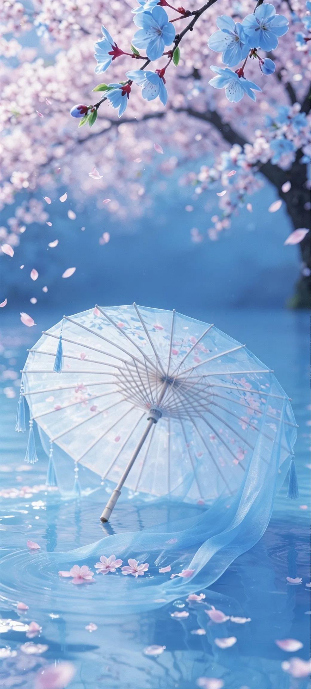 一袭流仙裙，漫入蓝紫梦幻花雨