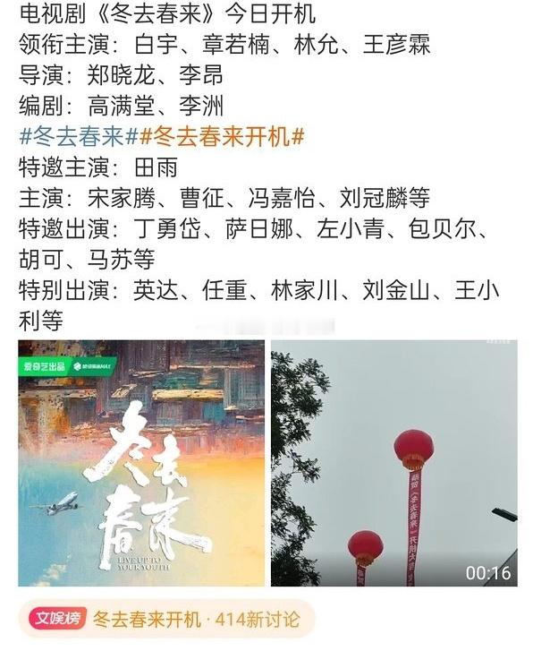 90生花的三个TOP🫓白宇《冬去春来》黄景瑜《重器》杨紫《生命树》 ​​​