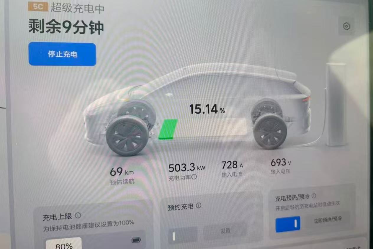 大v聊车理想汽车 现在的5C超充速度之快，拉屎尿尿都得卡着点儿