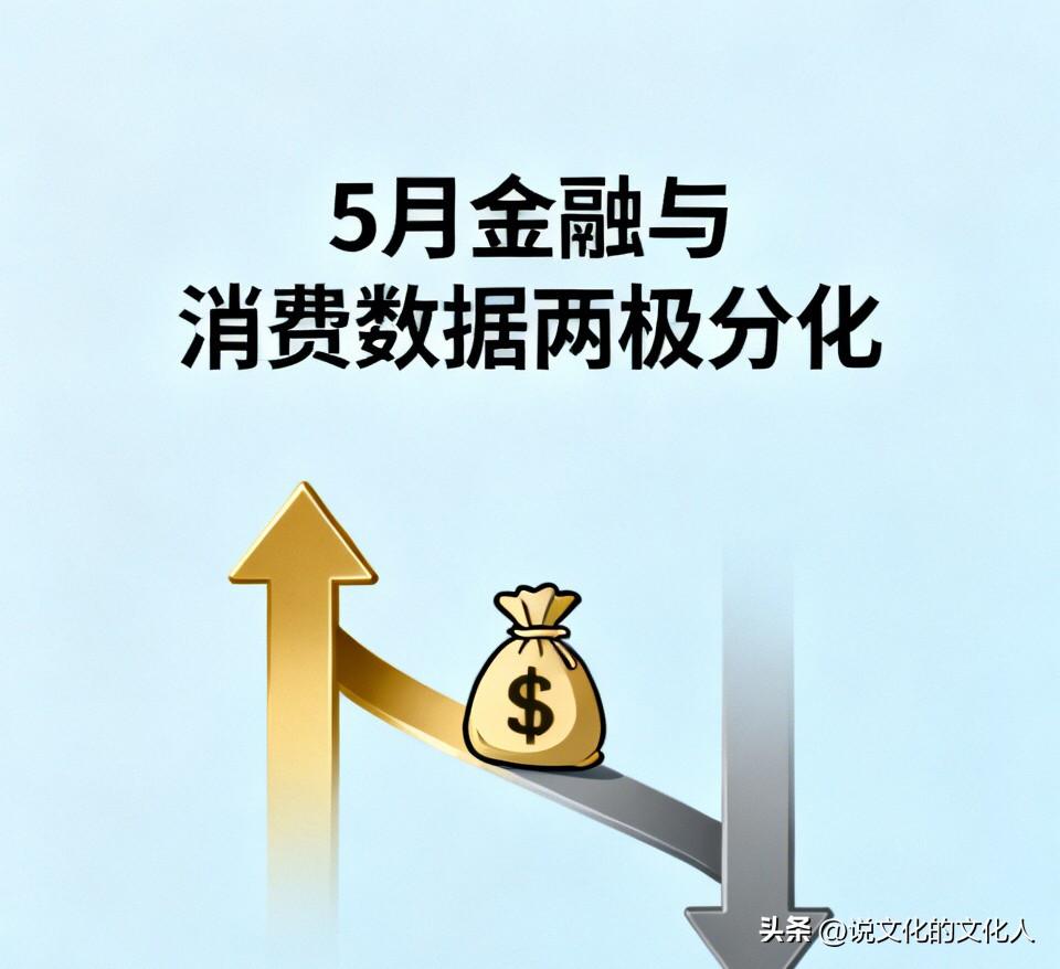 5月金融与消费数据两极分化：市场资金充足，普通人却不敢消费。带来的问题是钱去了哪