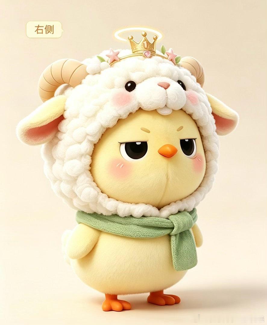 创作你的莱萌羊开心消消乐 谁能拒绝这么软乎乎的莱绒绒✨！金黄的小鸡脸蛋配上蓬松卷