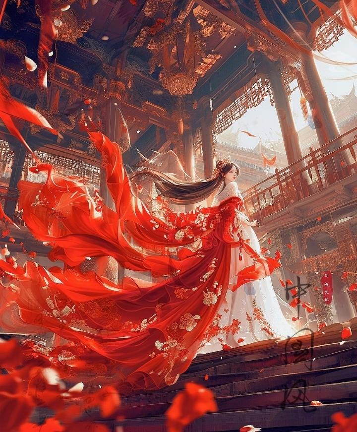 结婚记:  那年的今天，陈花花穿着借来的红裙，盘着发髻，化着美美的妆，浅笑盈盈的