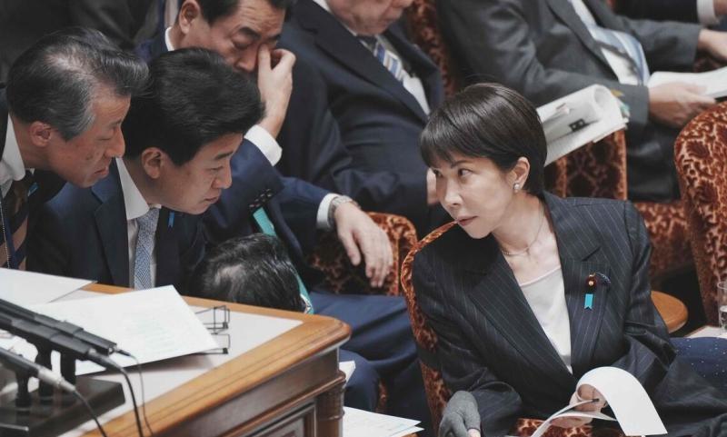 4月28日的外交部例行记者会上，高市早苗在会议上公开宣称，要以俄乌及中东局势为教