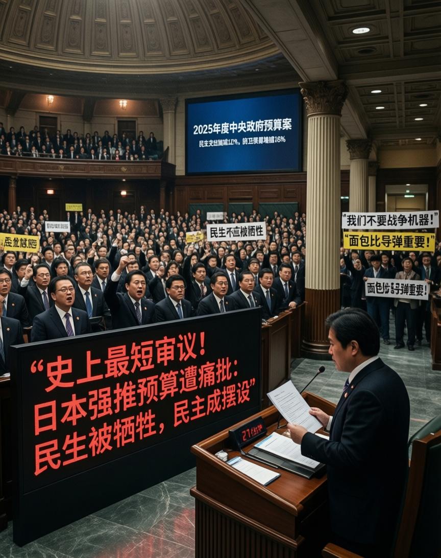 这可能是日本近年来最“短命”的一次预算审议——短到连基本流程都快被挤没了。

3