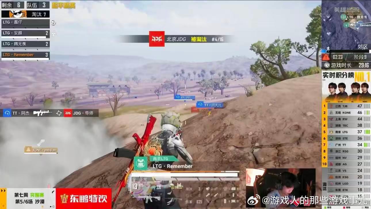 LTG两连鸡LTG连续两局稳住决赛圈顺利吃鸡，运营枪法双双在线，全队默契拉满，稳