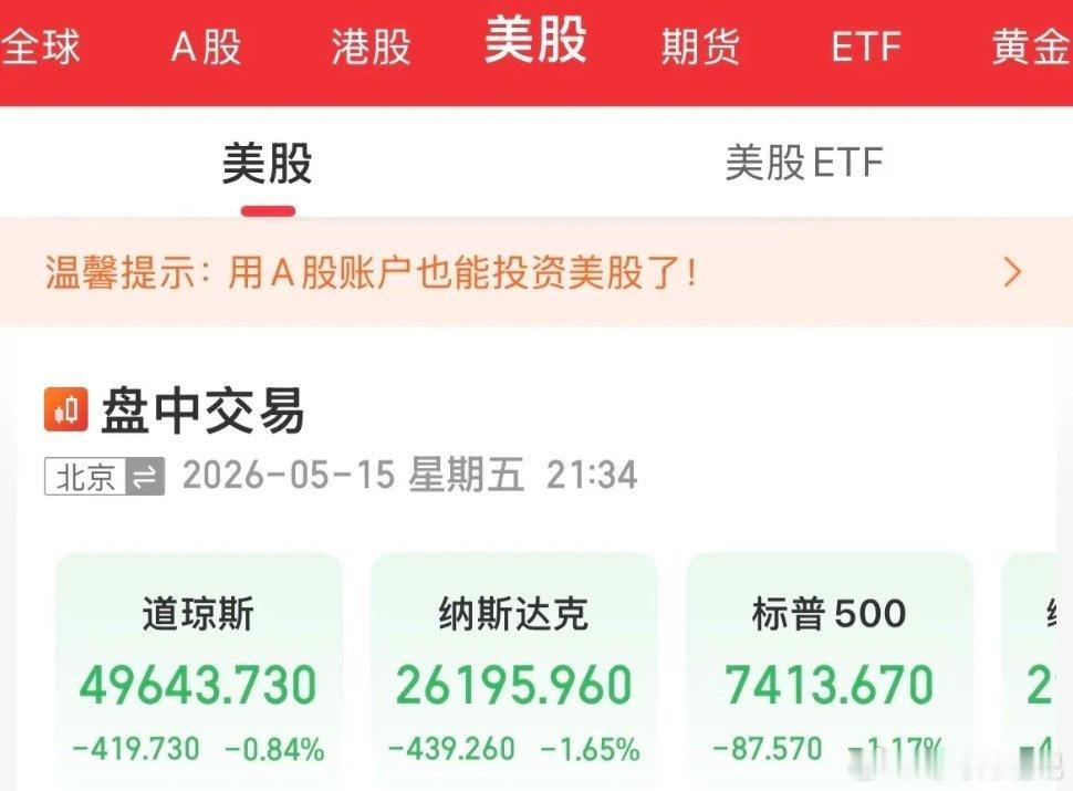 难以幸免！美股全线低开，英伟达大跌3.5%，昨晚涨的今天要还回我了，指数低开低走