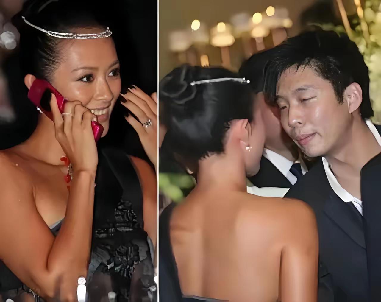 2004年摩纳哥的晚宴灯光晃眼，25岁的章子怡碰倒了21岁霍启山的香槟杯，泡沫溅