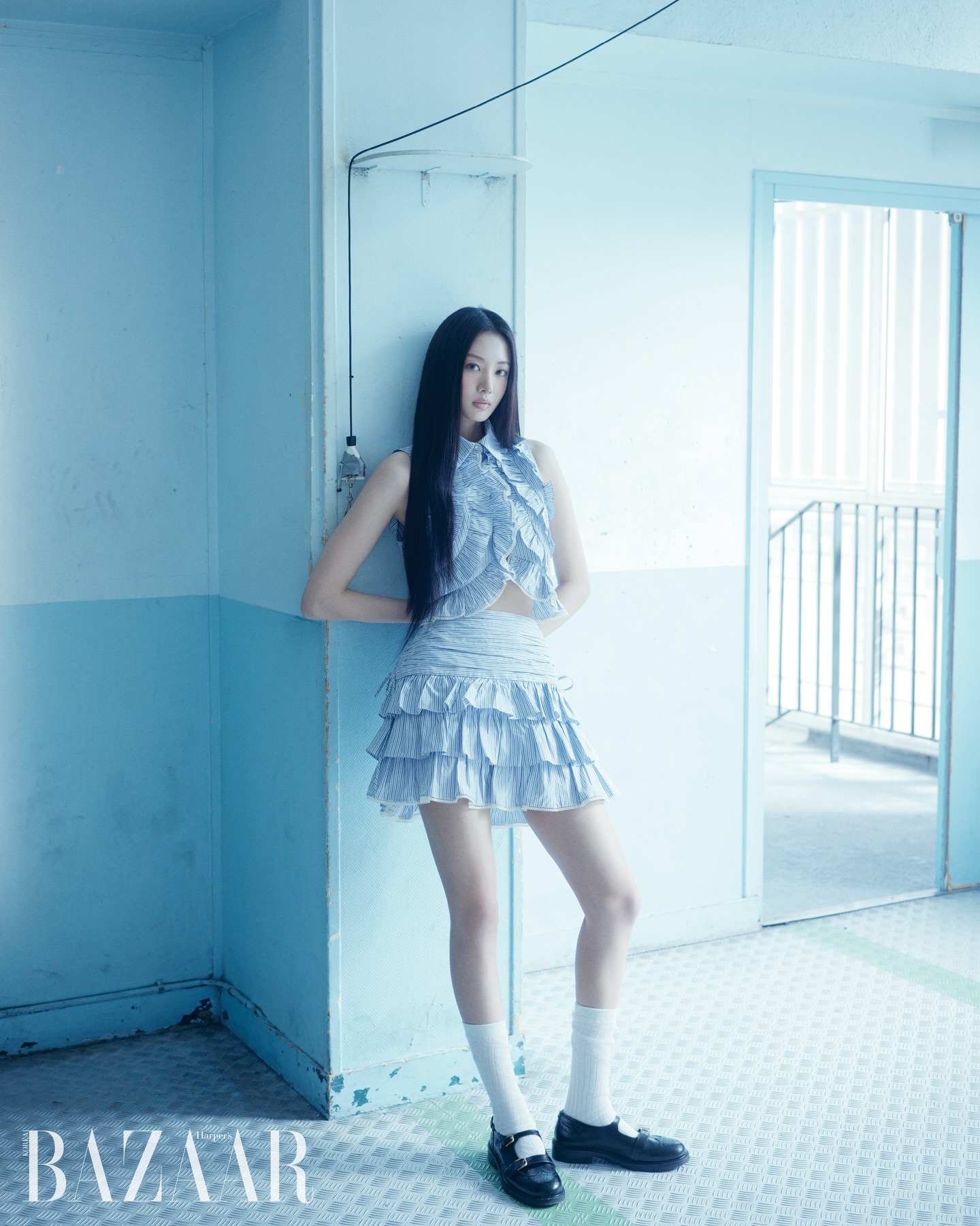 MEOVV Gawon x Sandro《Harper's Bazaar》4月刊