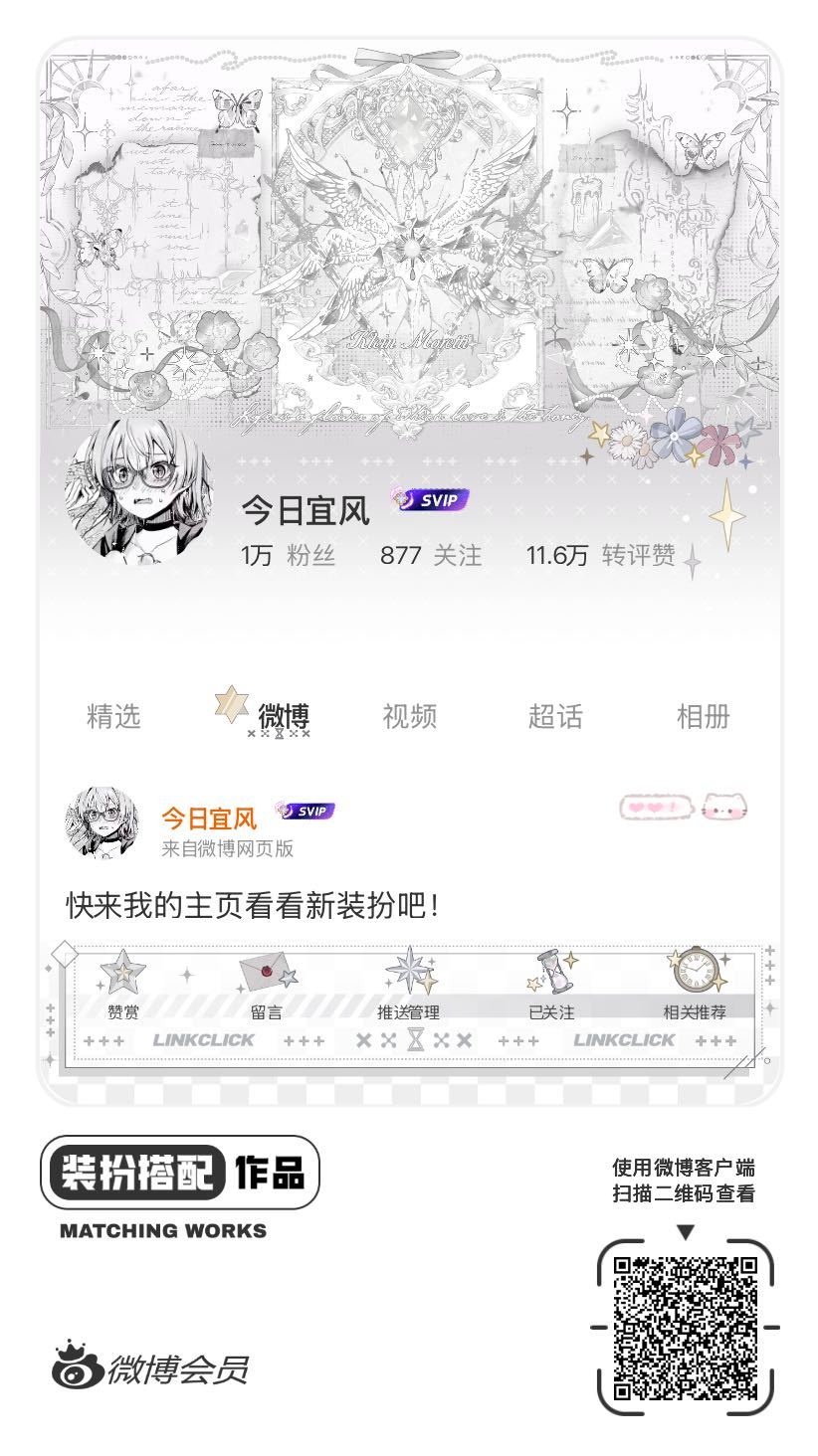 我刚刚完成了一套全新微博装扮搭配！超有个性！快来围观，一起分享装扮灵感吧~网页链