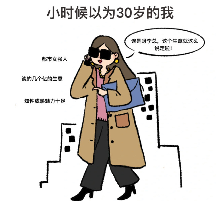 我以为30岁的我VS实际上30岁的我 ​​​