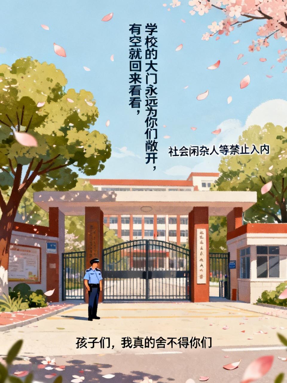 毕业前，校长讲话“学校的大门永远为你们敞开，有空就回来看看”毕业后，工作一年，突