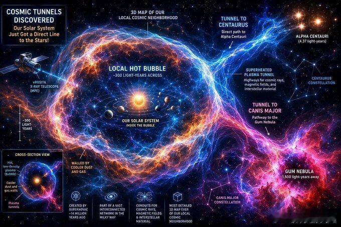 宇宙隧道发现：我们的太阳系刚刚获得通往星辰的直达通道！  抓住你的望远镜——马克