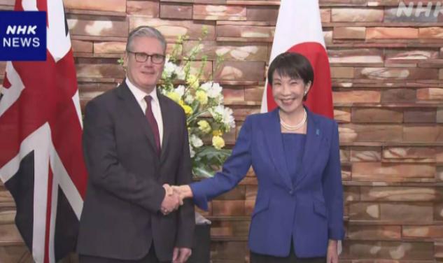 1月31日晚，斯塔默离开中国后，“闪电”访问日本，与高市早苗谈了50分钟左右。不