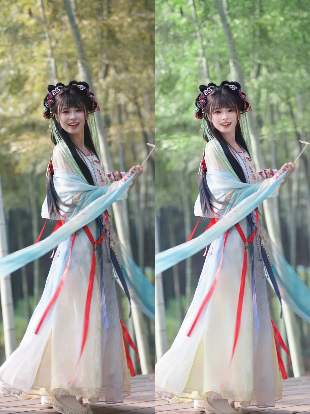 凌妙妙cos修图前后对比