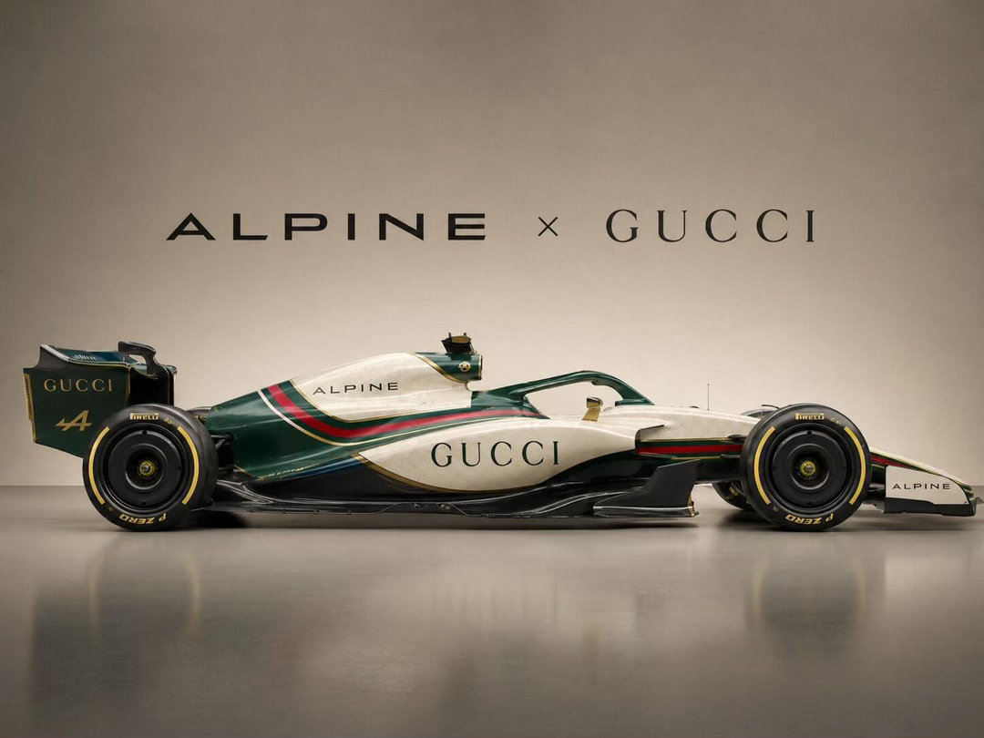Gucci进军F1，从2027赛季起成为Alpine F1 车队的冠名合作伙伴，