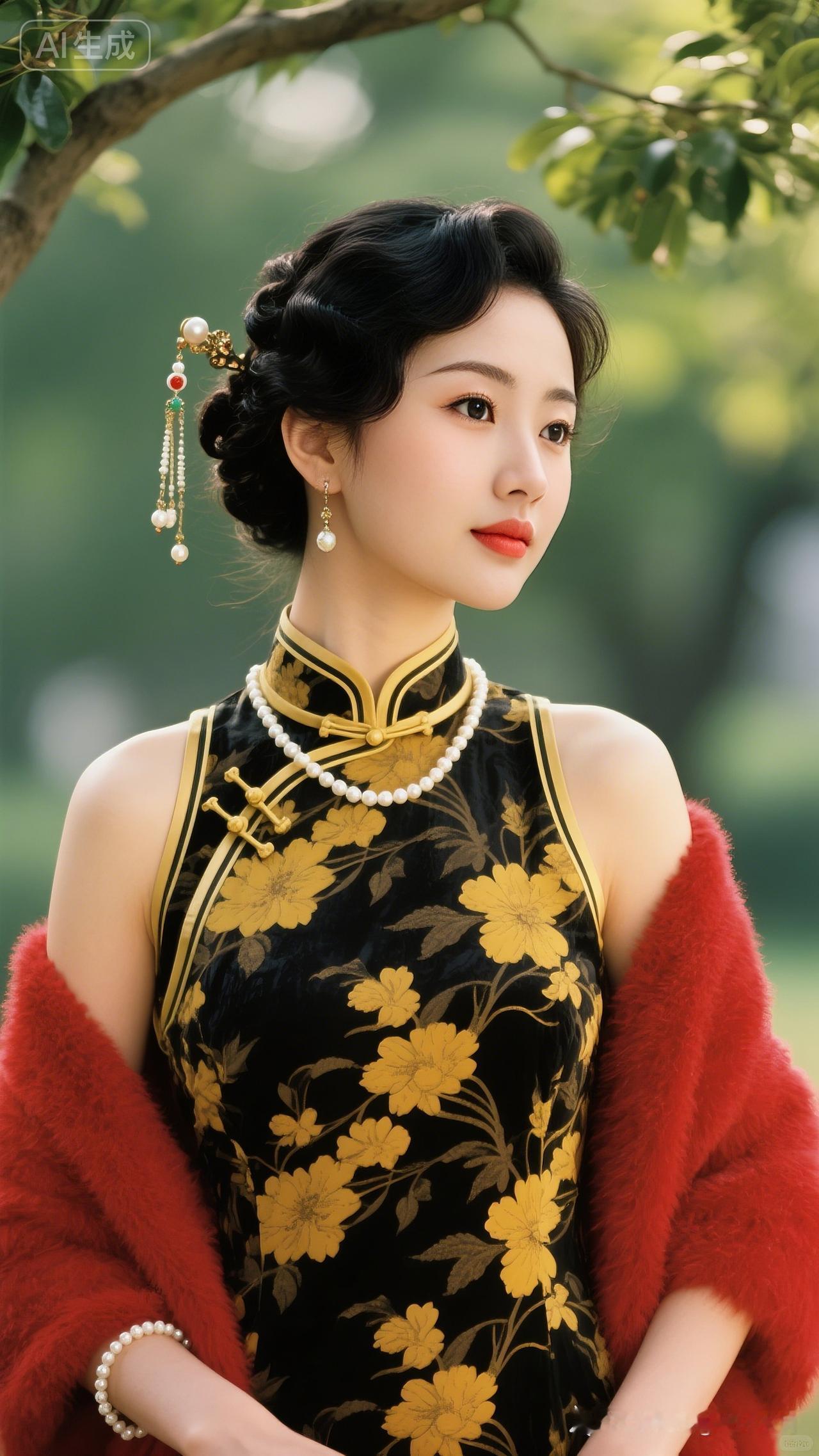 复古旗袍，优雅气质，韵味十足！