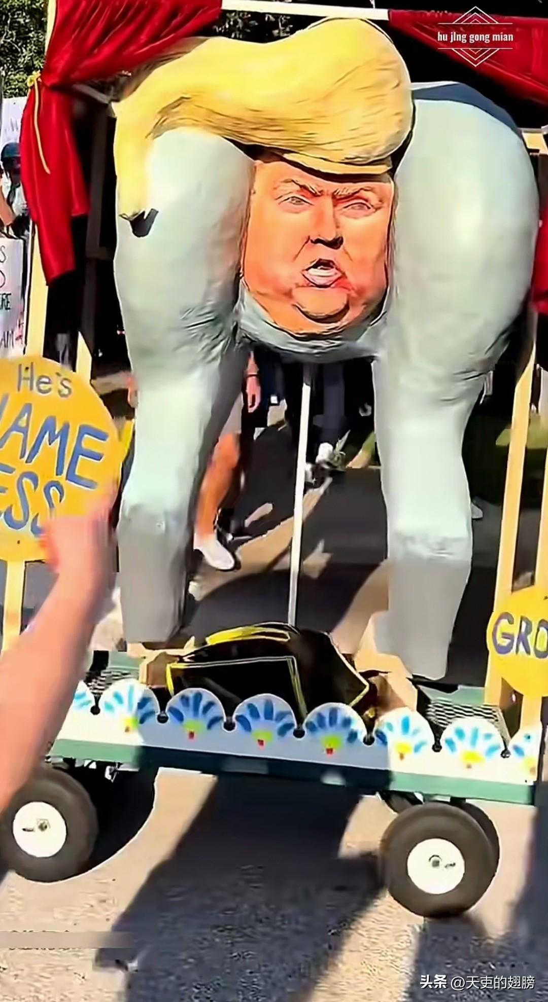 美国可以这样羞辱总统的，哈哈哈，看到这，我也想去美国了，不为别的，去和美国人一起