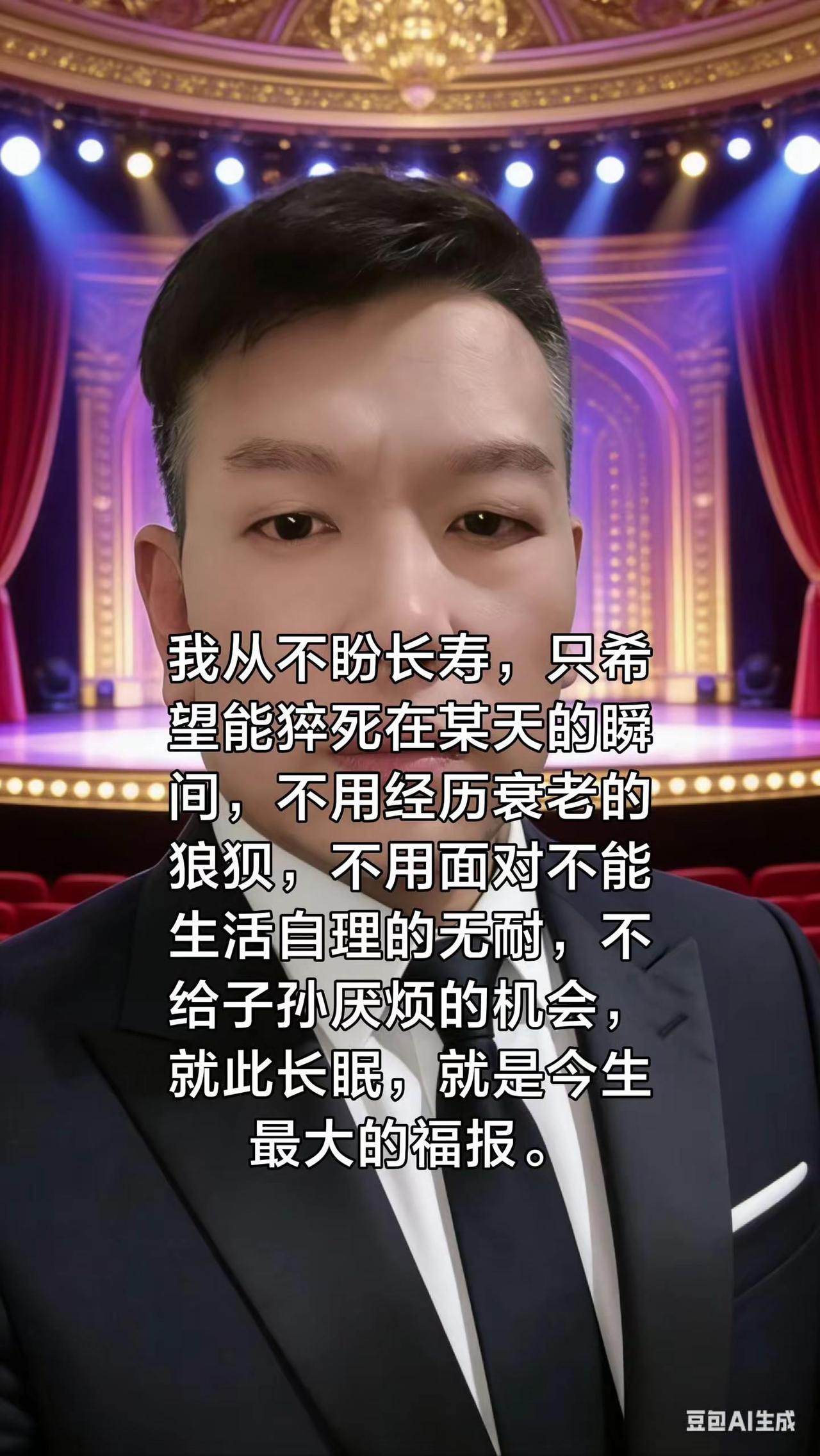 我从不盼长寿