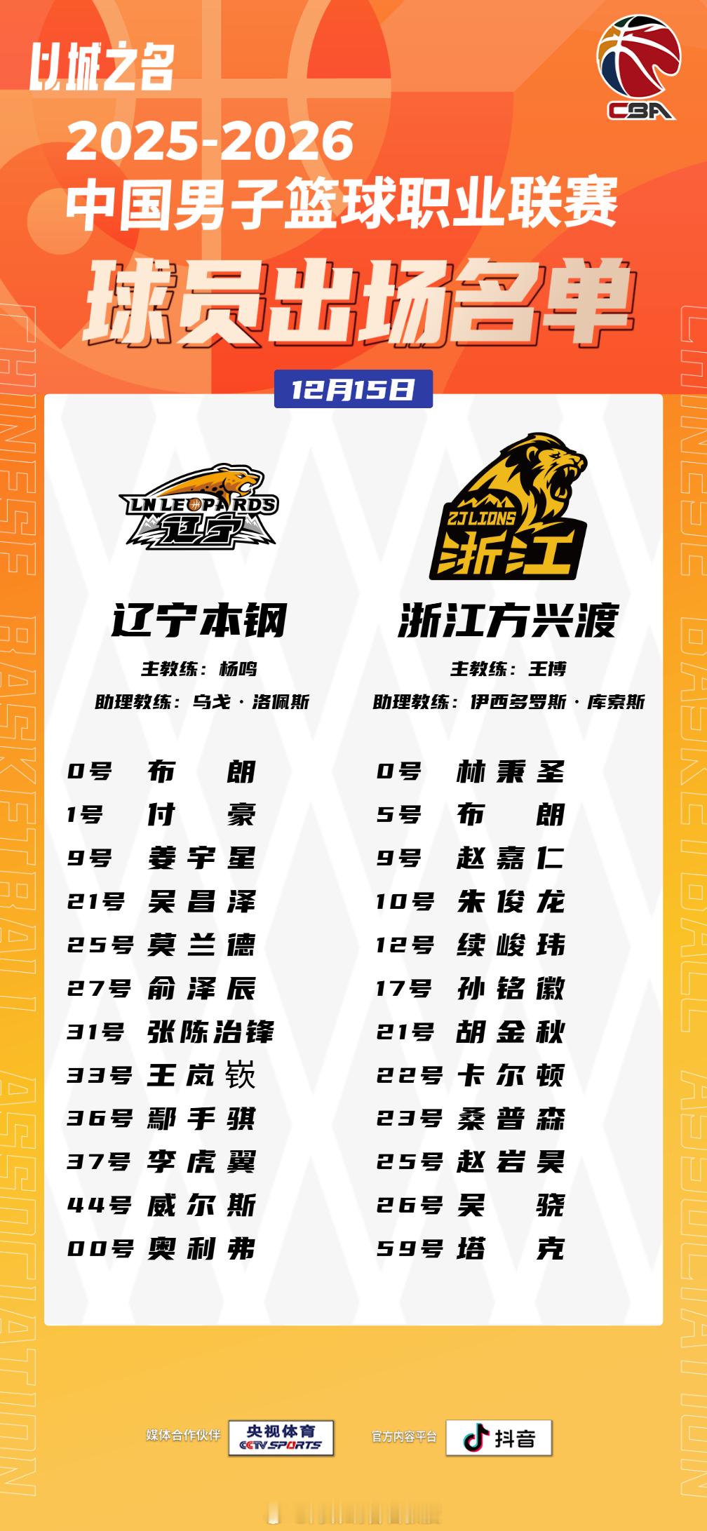 辽宁男篮vs广厦男篮辽宁男篮 今晚19时35分，CBA常规赛第二轮，辽宁男篮主场