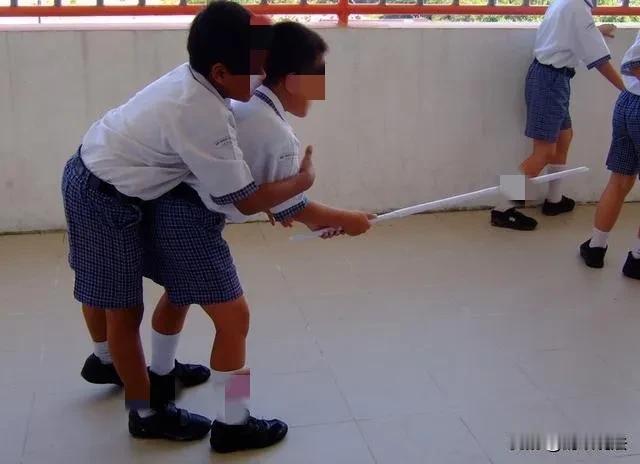 贵州，两名读小学三年级的学生，在晚上九点学校熄灯后，通过上下铺上打闹，相互抓扯枕